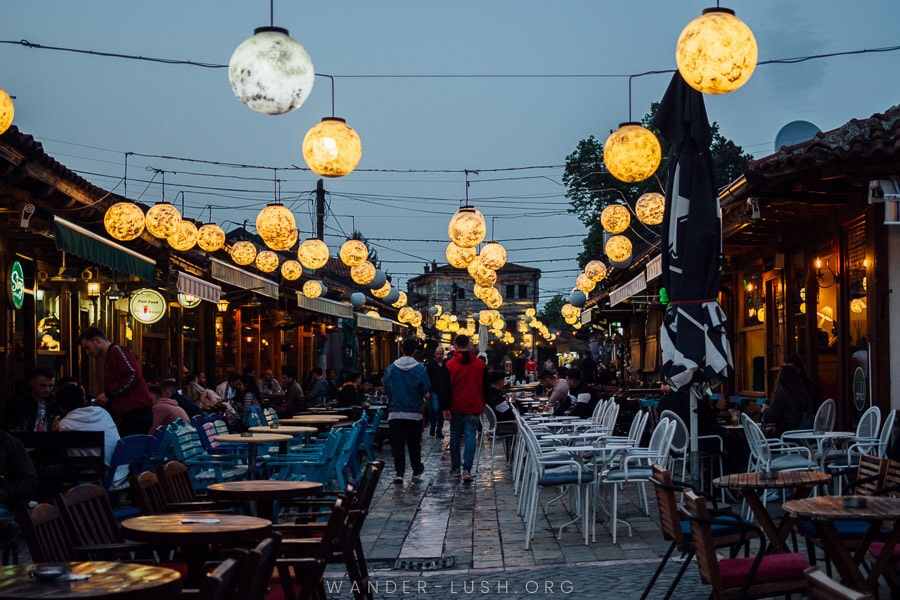 Çarshia e Madhe in Gjakova, Kosovo, the largest bazaar in the country.