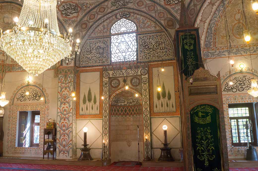 Hadum Mosque in Gjakova, Kosovo, an Ottoman-era landmark.